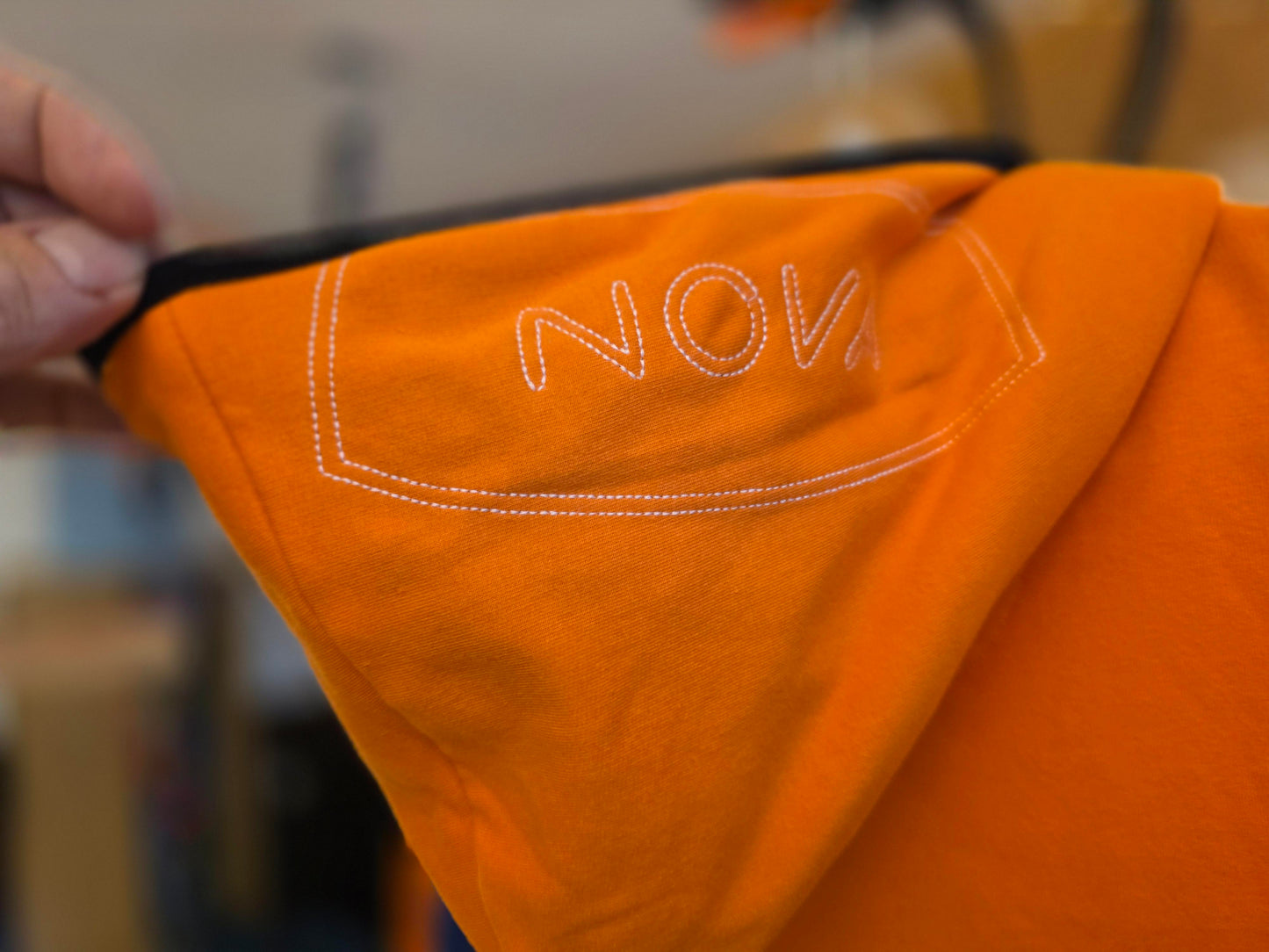 NOVA Zip Hoody Orange Blue