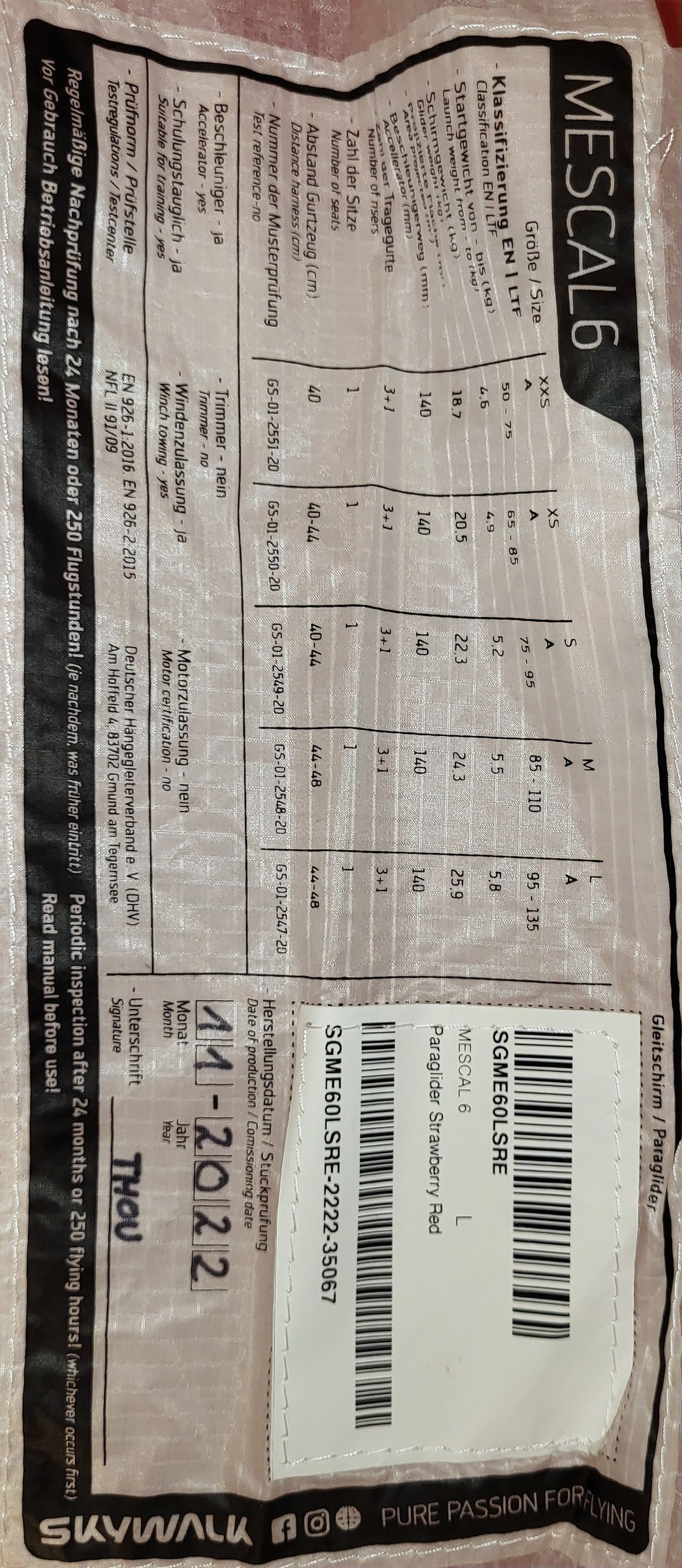 SKYWALK Mescal6 L red