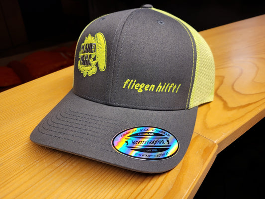 PLANET PARA NEON Base Cap "fliegen hilft" MESH NEON